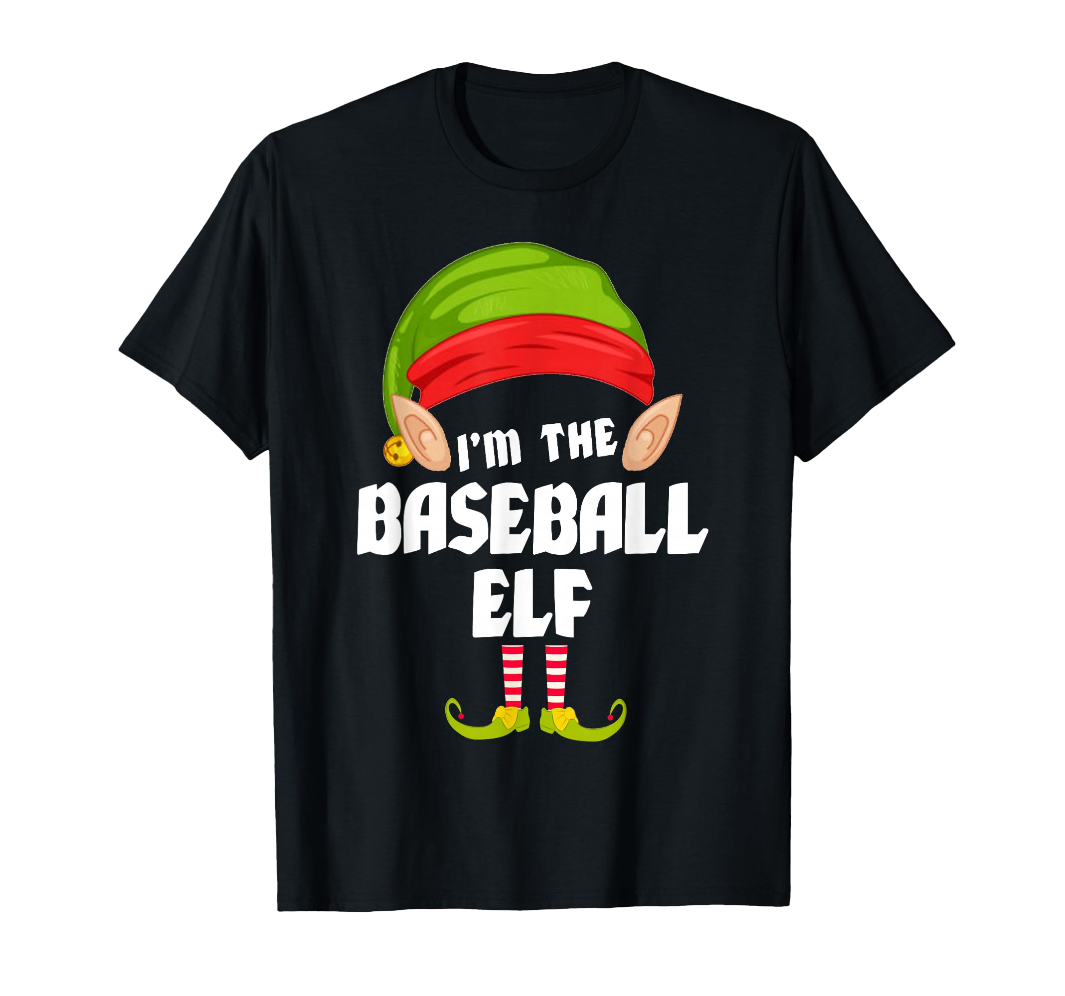 Funny Baseball Elf Matching Family T-Shirt - Custom Art Print for Adults - T-Shirt, Sweatshirt, Hoodie