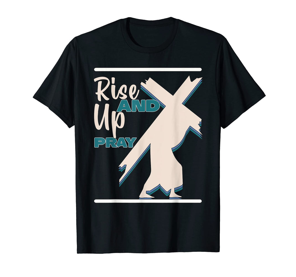 Happy Rise Up And Pray Boho Religious T-Shirt - Streetwear Style Men Women - T-Shirt, Sweatshirt, Hoodie