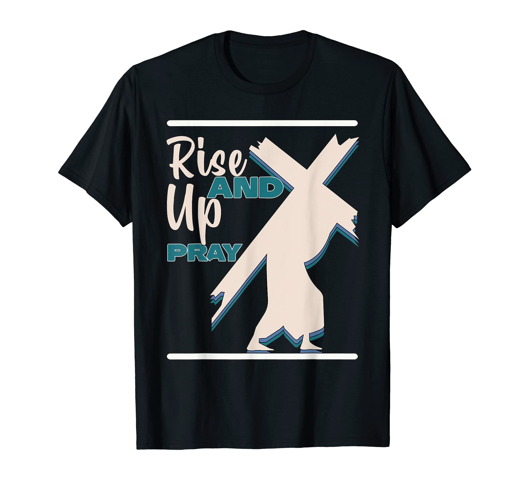 Happy Rise Up And Pray Boho Religious T-Shirt - Streetwear Style Men Women - T-Shirt, Sweatshirt, Hoodie