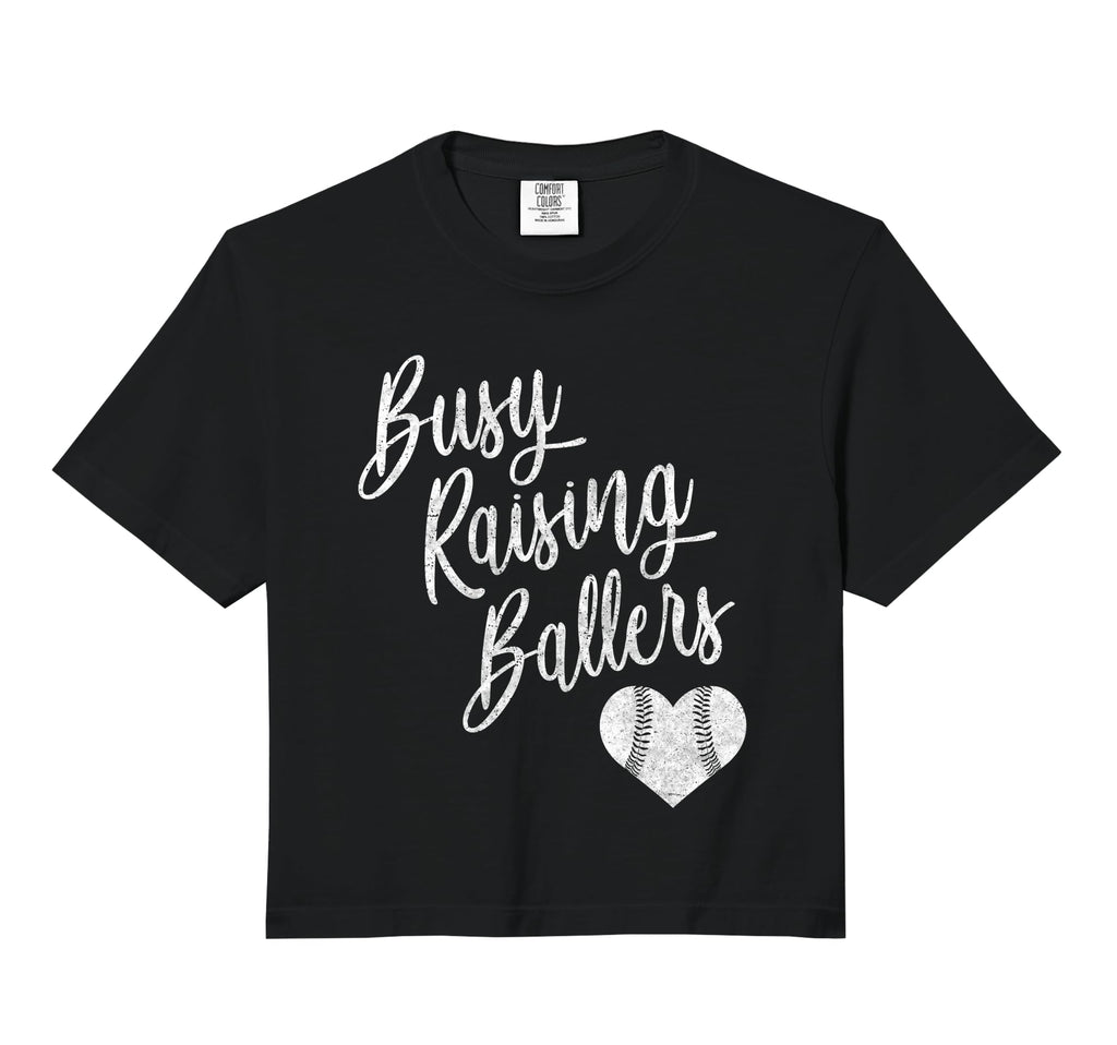 Busy Raising Ballers Baseball Hoodie - Fun Novelty Design for Adults - T-Shirt, Sweatshirt, Hoodie