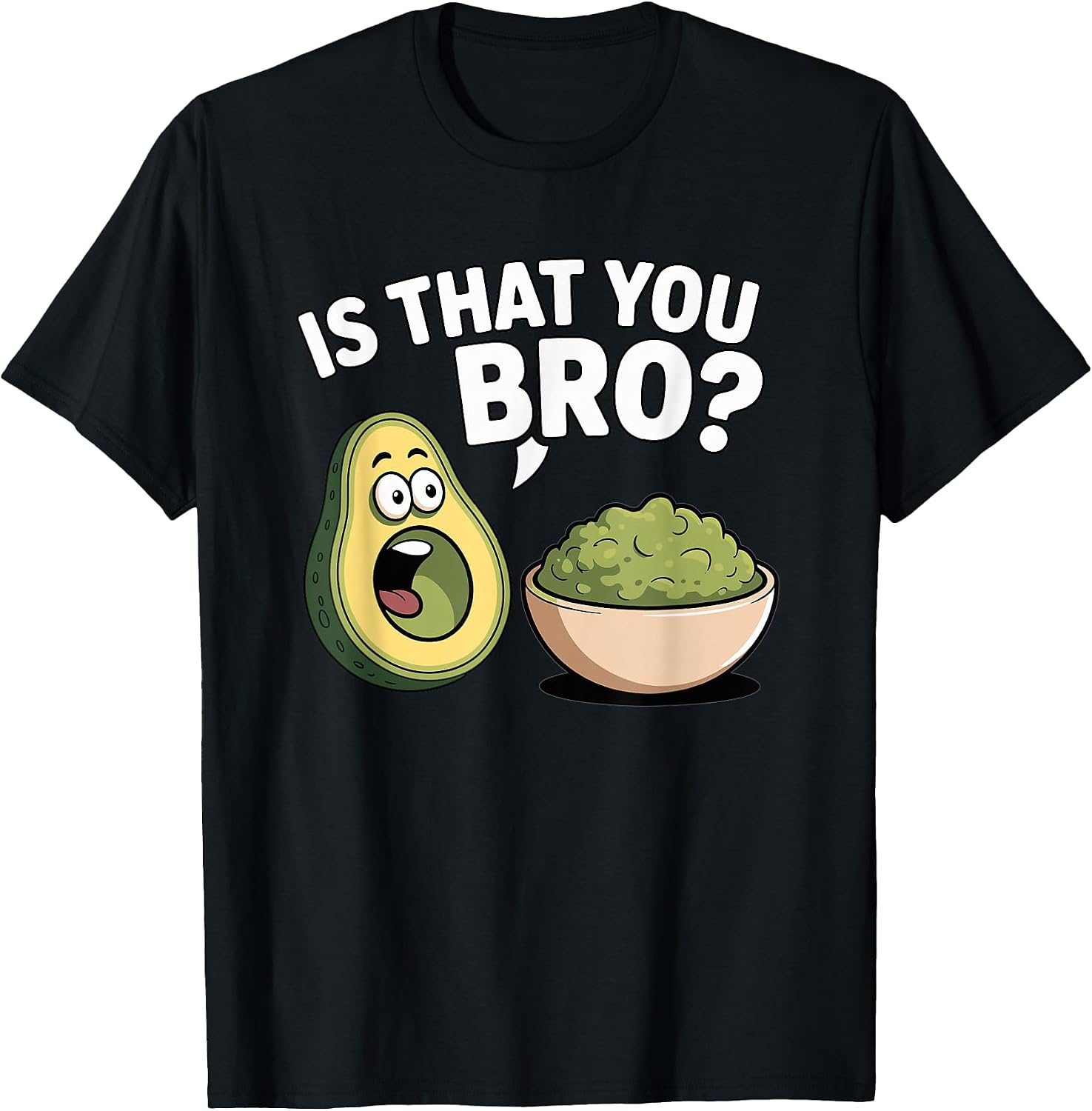 PixelPunch Avocado Humor Guacamole Cartoon Pun - Adult & Kids T-Shirts, Sweatshirts & Hoodies apparel design preview 1