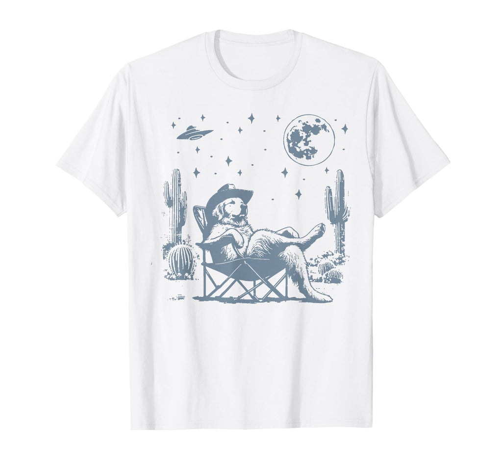 Howdy Golden Retriever Western Cowboy T-Shirt - Novelty Apparel Men Women - T-Shirt, Sweatshirt, Hoodie