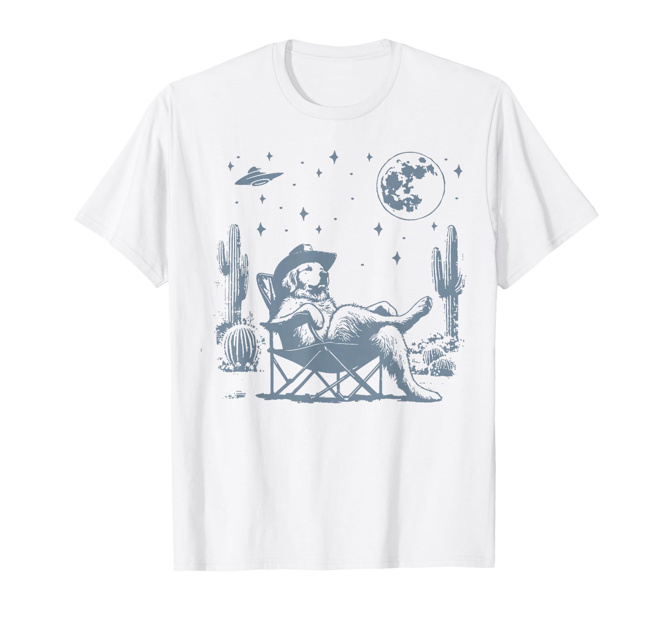 Howdy Golden Retriever Western Cowboy T-Shirt - Novelty Apparel Men Women - T-Shirt, Sweatshirt, Hoodie