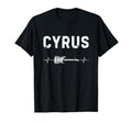 Cyrus Guitar Heartbeat Music T-Shirt - Streetwear Style for Adults - T-Shirt, Sweatshirt, Hoodie