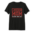 Cheer Mom Mother Bow Cheerleader T-Shirt - Casual Everyday Wear Unisex - T-Shirt, Sweatshirt, Hoodie
