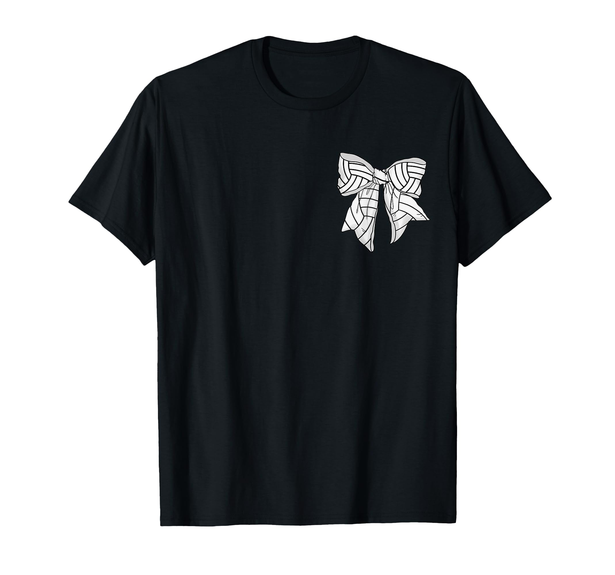 Volleyball Bow Game Day Coquette T-Shirt - Novelty Apparel for Adults - T-Shirt, Sweatshirt, Hoodie