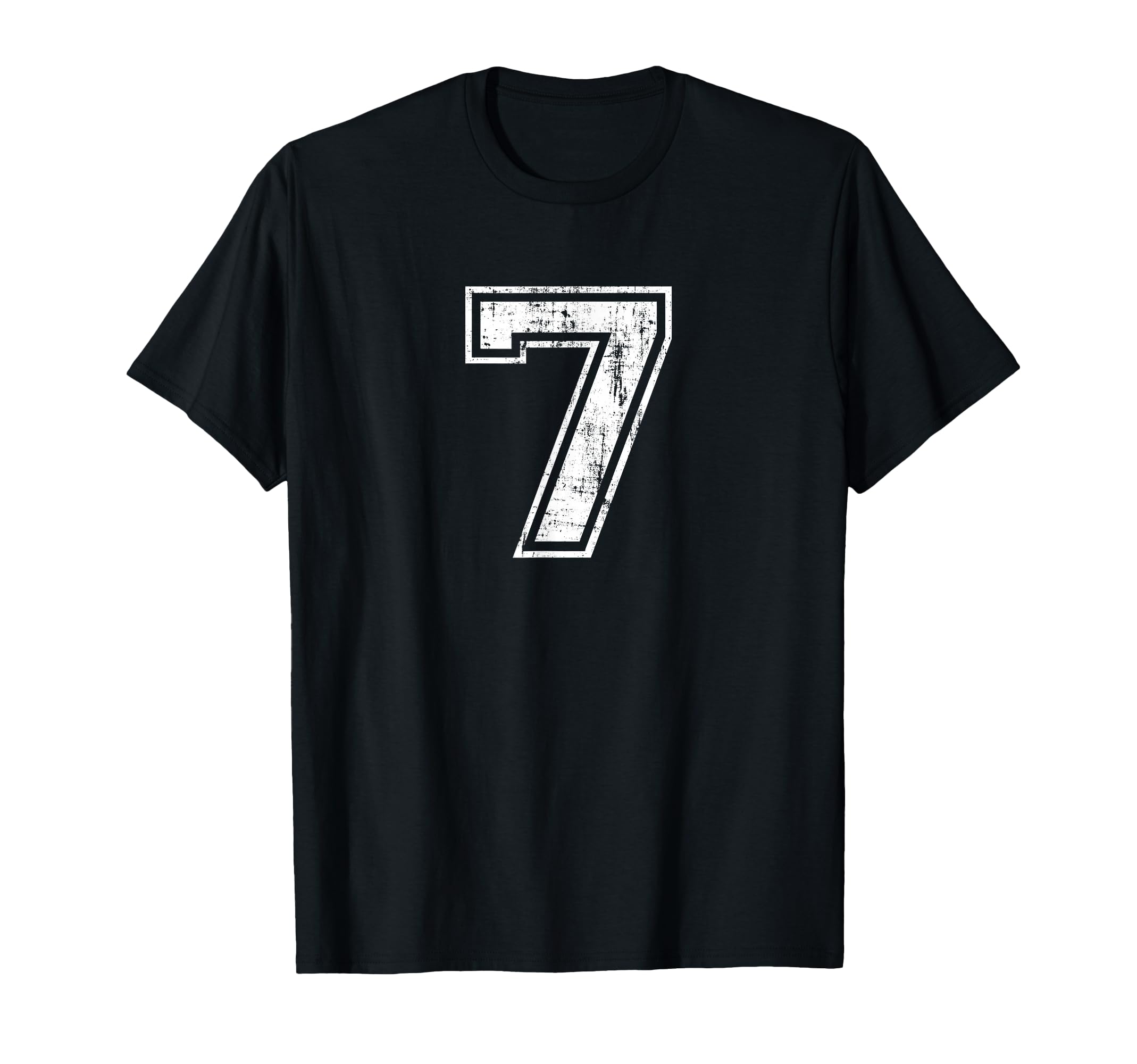 Number 7 Distressed Seven Sports T-Shirt - Streetwear Style Men Women - T-Shirt, Sweatshirt, Hoodie
