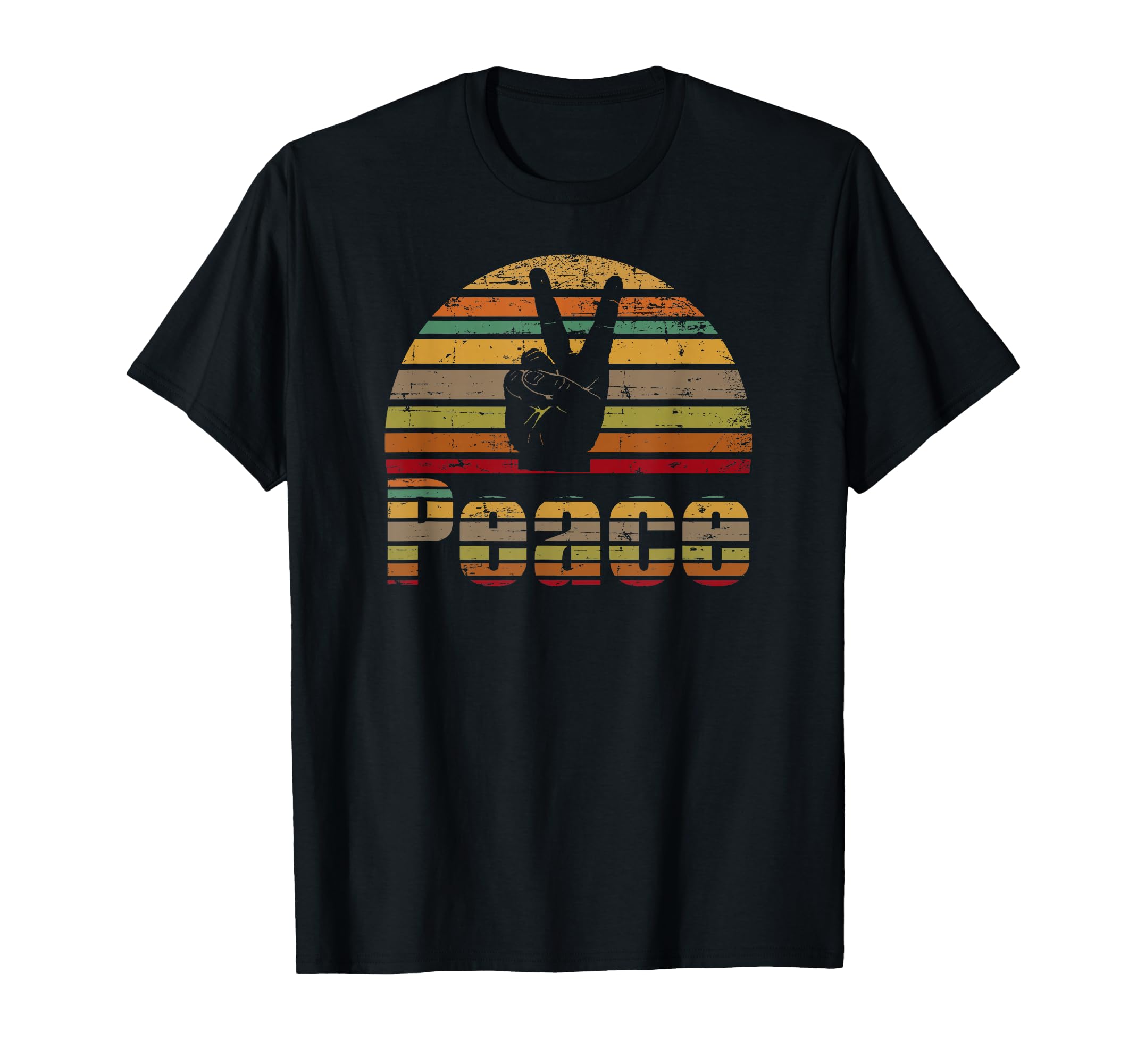Peace Love 60S 70S Hippie Gift T-Shirt - Fun Novelty Design for Adults - T-Shirt, Sweatshirt, Hoodie