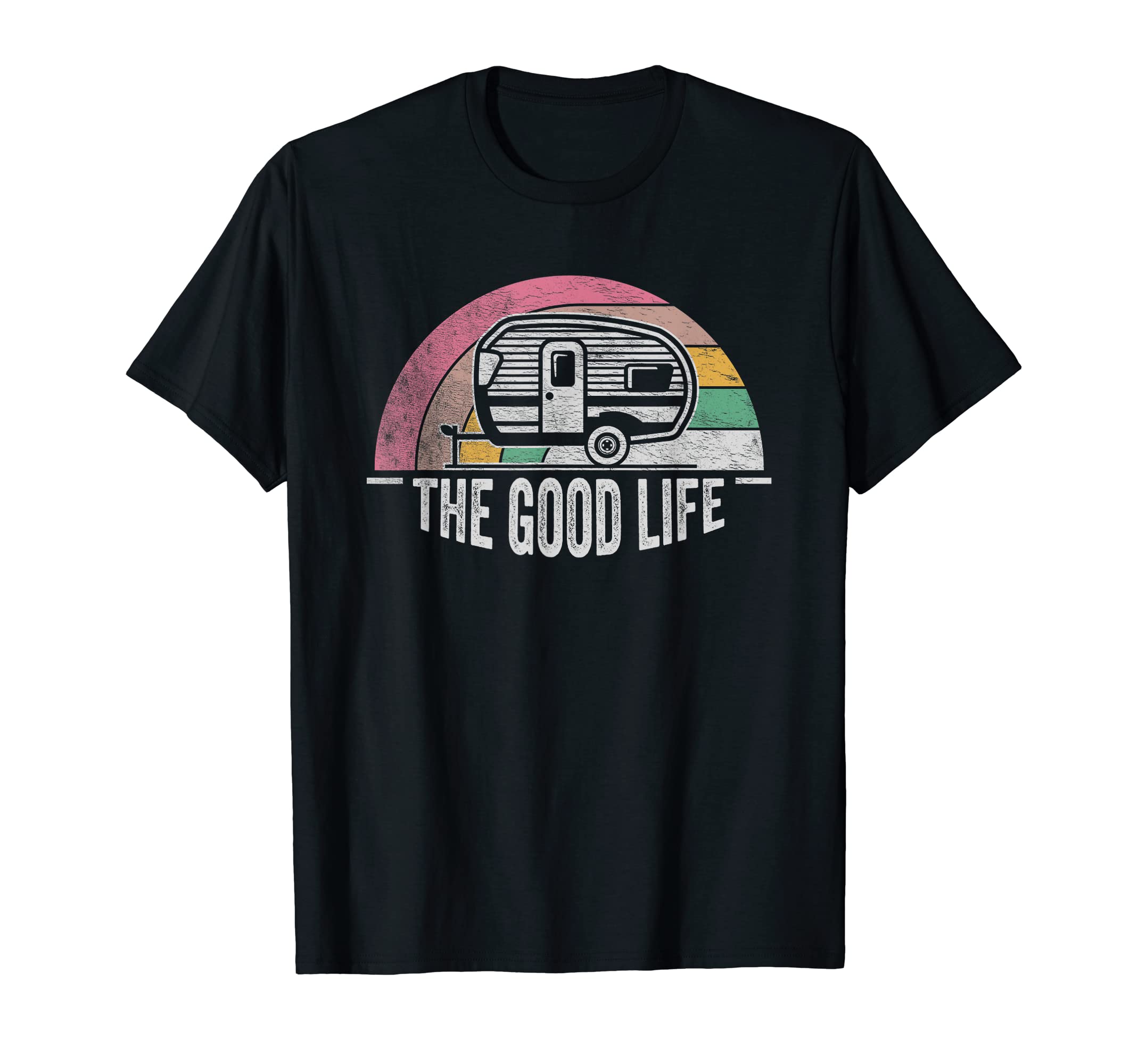 Shasta Trailer Good Life Camper Camping T-Shirt - Unique Graphic Unisex - T-Shirt, Sweatshirt, Hoodie