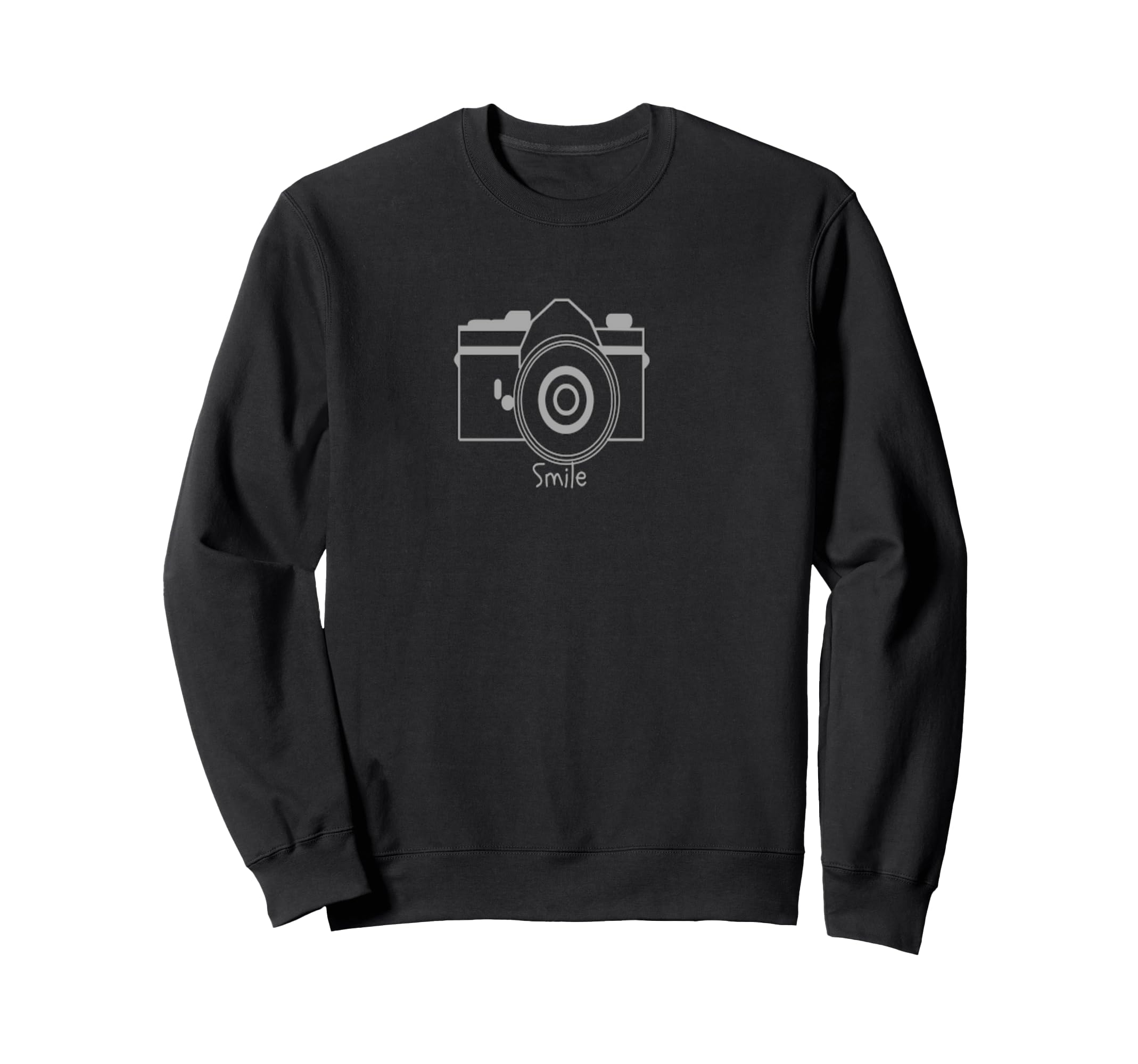 Smile Camera Sweatshirt - Novelty Apparel Men Women - T-Shirt, Sweatshirt, Hoodie