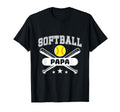 Softball Papa Baseball Sport Gift T-Shirt - Graphic Print for Adults - T-Shirt, Sweatshirt, Hoodie