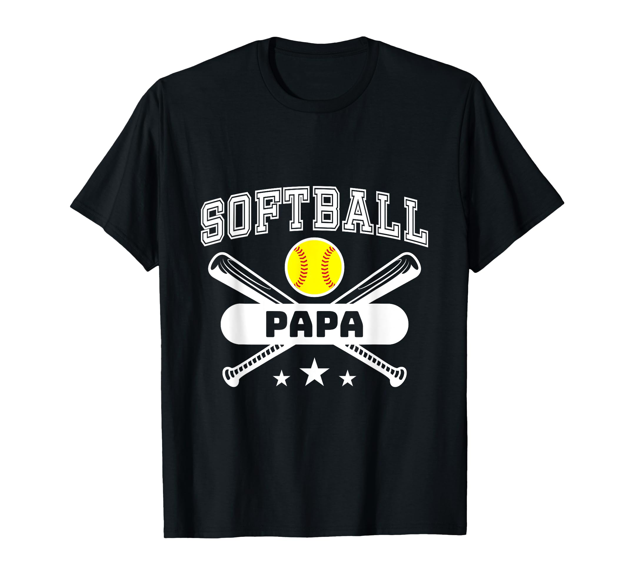 Softball Papa Baseball Sport Gift T-Shirt - Graphic Print for Adults - T-Shirt, Sweatshirt, Hoodie