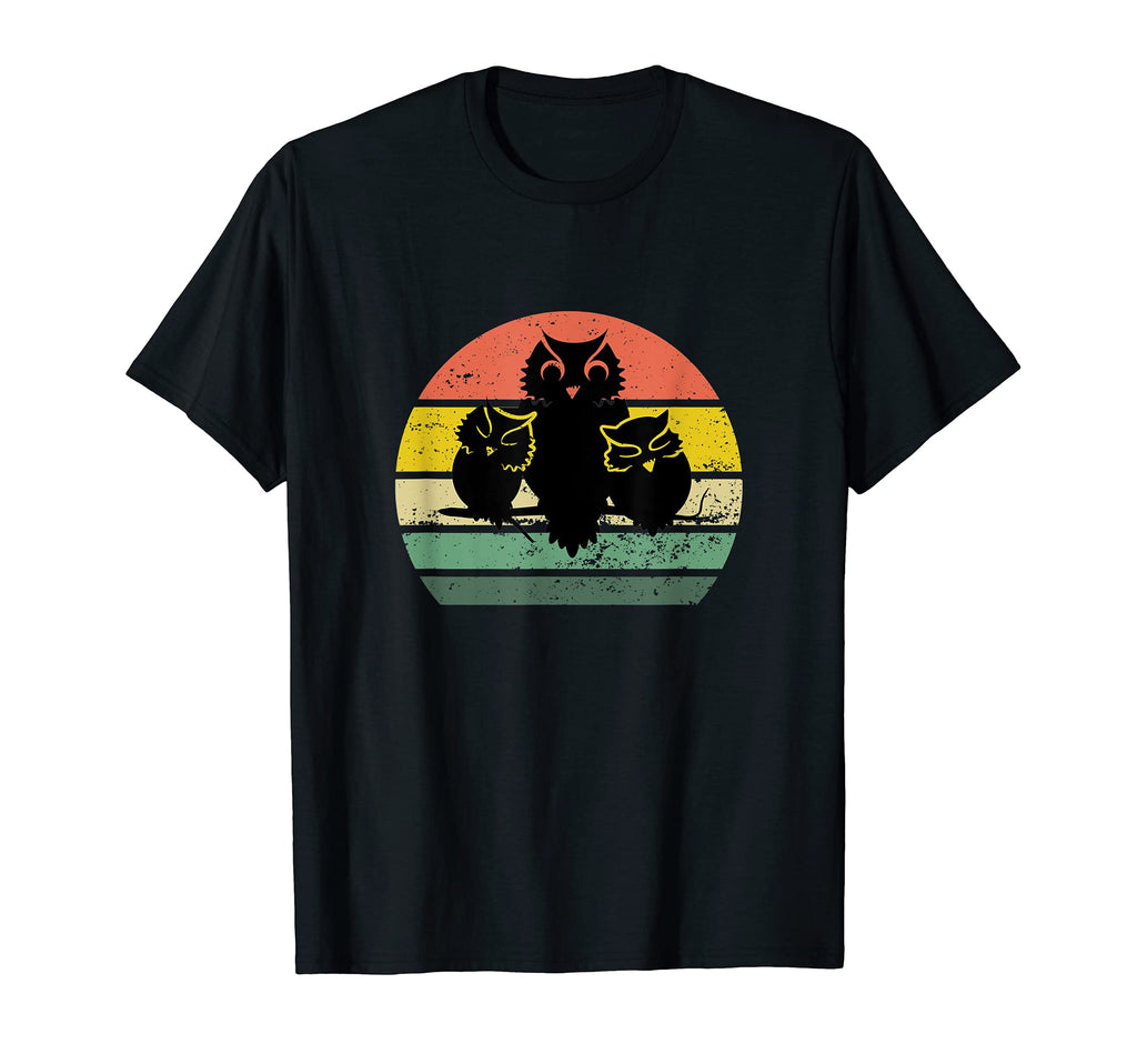 Distressed Sunset Owl T-Shirt - Graphic Print for Adults - T-Shirt, Sweatshirt, Hoodie