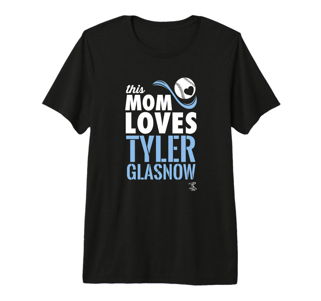 Tyler Glasnow This Mom Loves Tri Blend T-Shirt - Novelty Apparel Men Women - T-Shirt, Sweatshirt, Hoodie