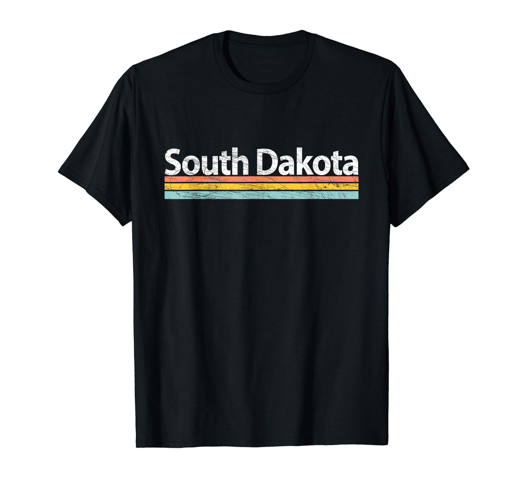 South Dakota Worn Stripes T-Shirt - Streetwear Style Men Women - T-Shirt, Sweatshirt, Hoodie