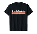 South Dakota Worn Stripes T-Shirt - Streetwear Style Men Women - T-Shirt, Sweatshirt, Hoodie