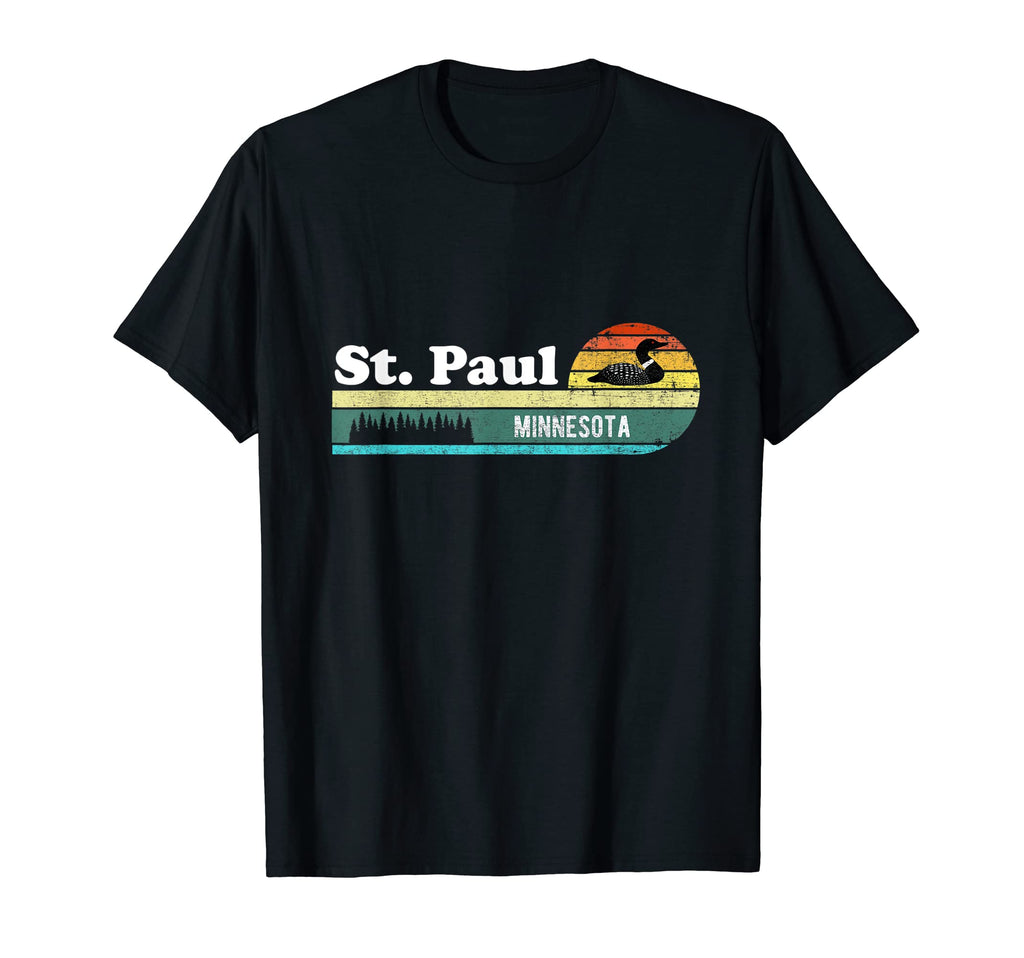 St Paul Minnesota Mn Distressed Gift T-Shirt - Custom Art Print for Adults - T-Shirt, Sweatshirt, Hoodie