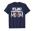 Flag Football Mom Coquette Bow Football T-Shirt - Novelty Apparel Unisex - T-Shirt, Sweatshirt, Hoodie