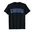 Kingsburg Ca Distressed Blue Varsity T-Shirt - Custom Art Print Men Women - T-Shirt, Sweatshirt, Hoodie