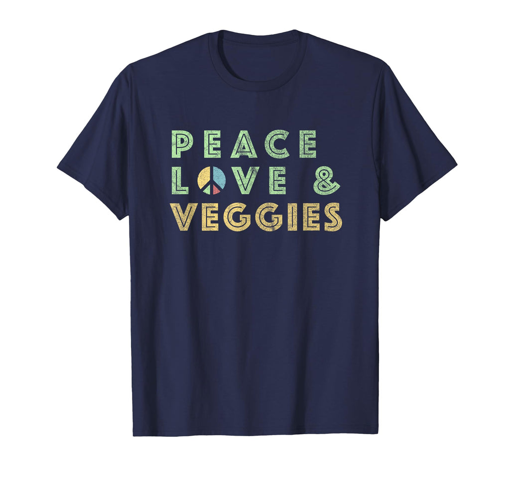 Peace Love Veggies Funny Vegan T-Shirt - Streetwear Style Men Women - T-Shirt, Sweatshirt, Hoodie