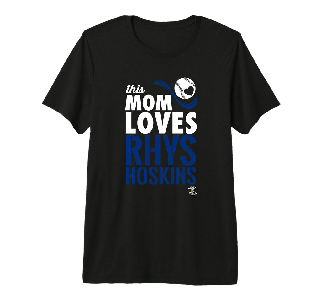 Rhys Hoskins This Mom Loves Tri Blend T-Shirt - Streetwear Style Men Women - T-Shirt, Sweatshirt, Hoodie