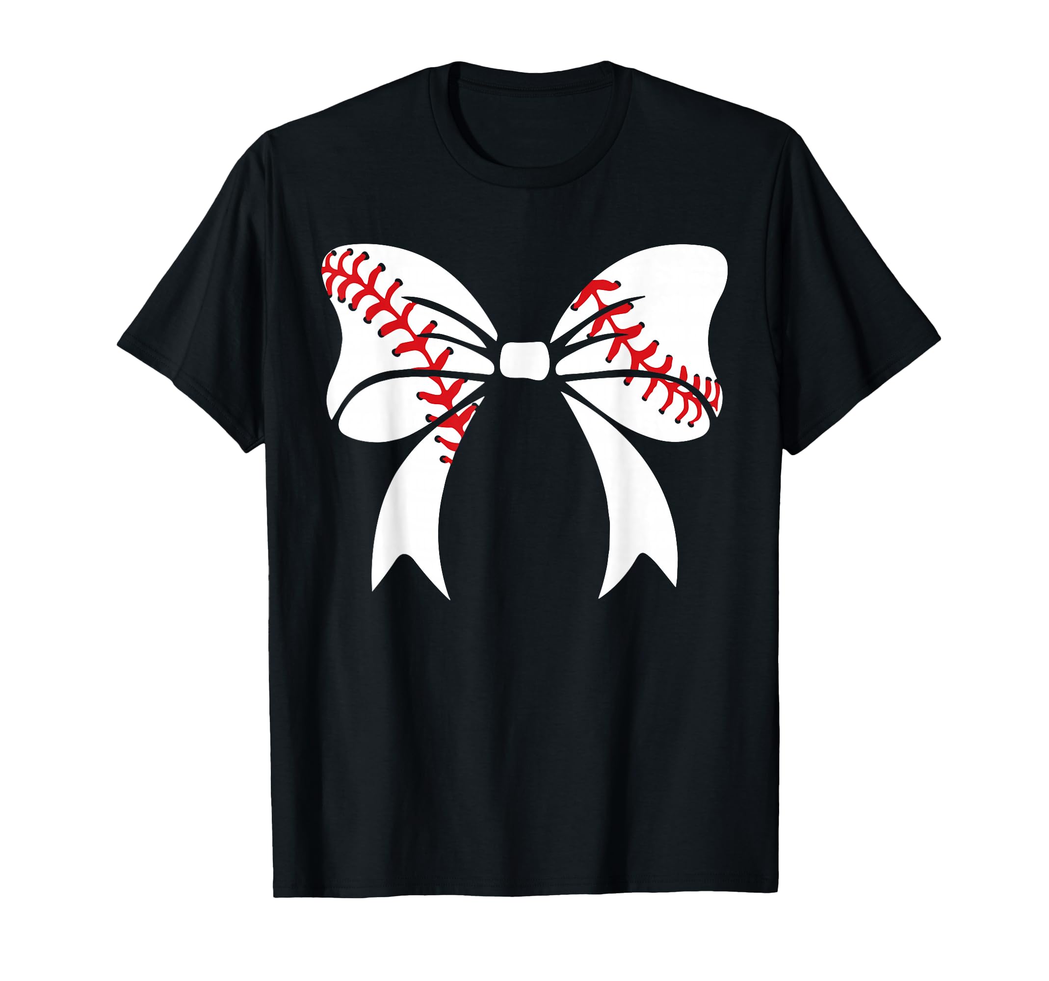 Baseball Bow Baseball Mom Mothers T-Shirt - Streetwear Style for Adults - T-Shirt, Sweatshirt, Hoodie