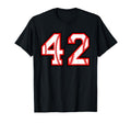 Baseball Number 42 T-Shirt - Streetwear Style for Adults - T-Shirt, Sweatshirt, Hoodie