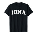 Iona Fl Distressed White Varsity T-Shirt - Fun Novelty Design Men Women - T-Shirt, Sweatshirt, Hoodie