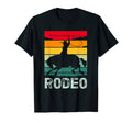 Barrel Racing Cowboy Colorful Rodeo T-Shirt - Graphic Print Unisex - T-Shirt, Sweatshirt, Hoodie