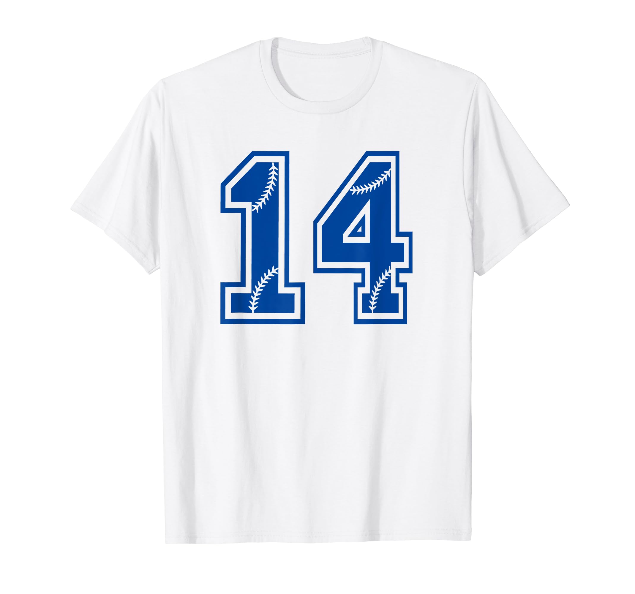 Baseball Number 14 Blue Sports Player T-Shirt - Trendy Graphic Unisex - T-Shirt, Sweatshirt, Hoodie