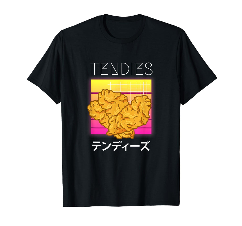 Vaporwave Tendies Chicken Tenders T-Shirt - Aesthetic Graphic for Adults - T-Shirt, Sweatshirt, Hoodie