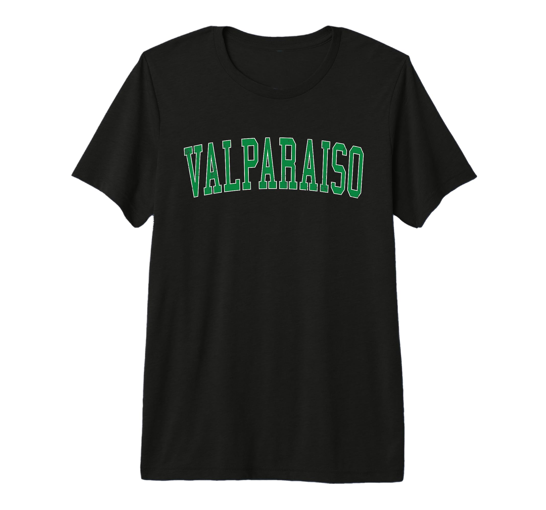 Valparaiso Distressed Green T-Shirt - Casual Everyday Wear for Adults - T-Shirt, Sweatshirt, Hoodie
