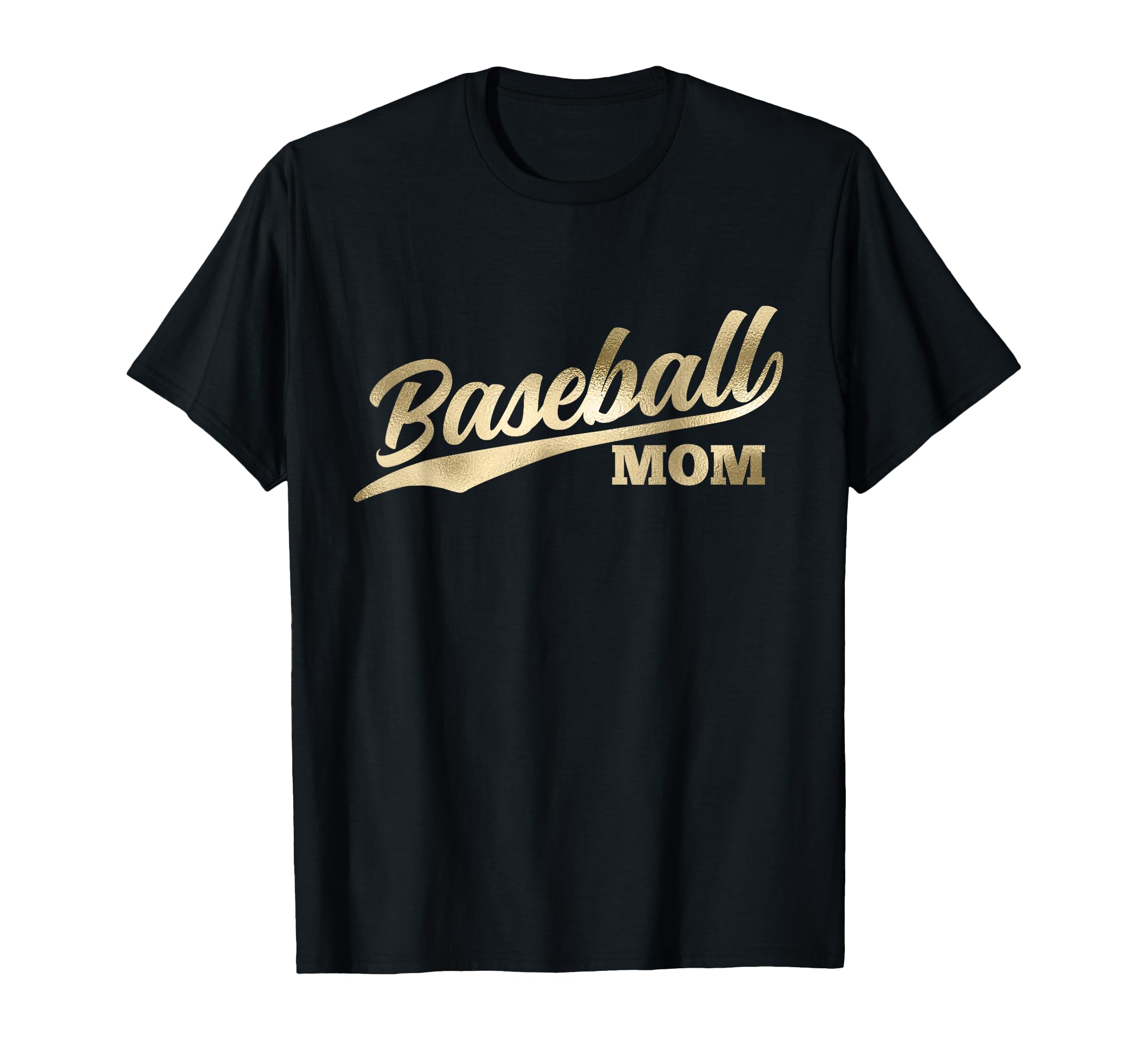 Baseball Mom 1970S Cursive Font T-Shirt - Custom Art Print for Adults - T-Shirt, Sweatshirt, Hoodie