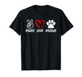 Peace Love Rescue Adopt Animal Cat T-Shirt - Fun Novelty Design Men Women - T-Shirt, Sweatshirt, Hoodie