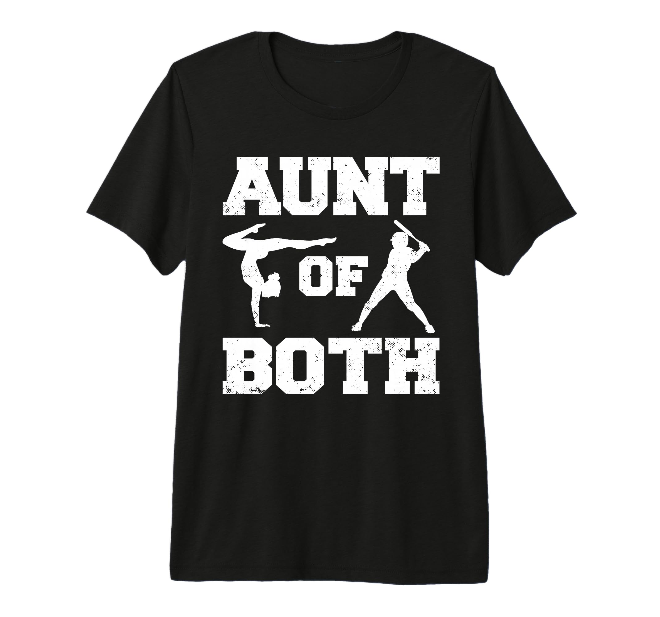 Aunt Both Gymnastics And Baseball T-Shirt - Fun Novelty Design for Adults - T-Shirt, Sweatshirt, Hoodie