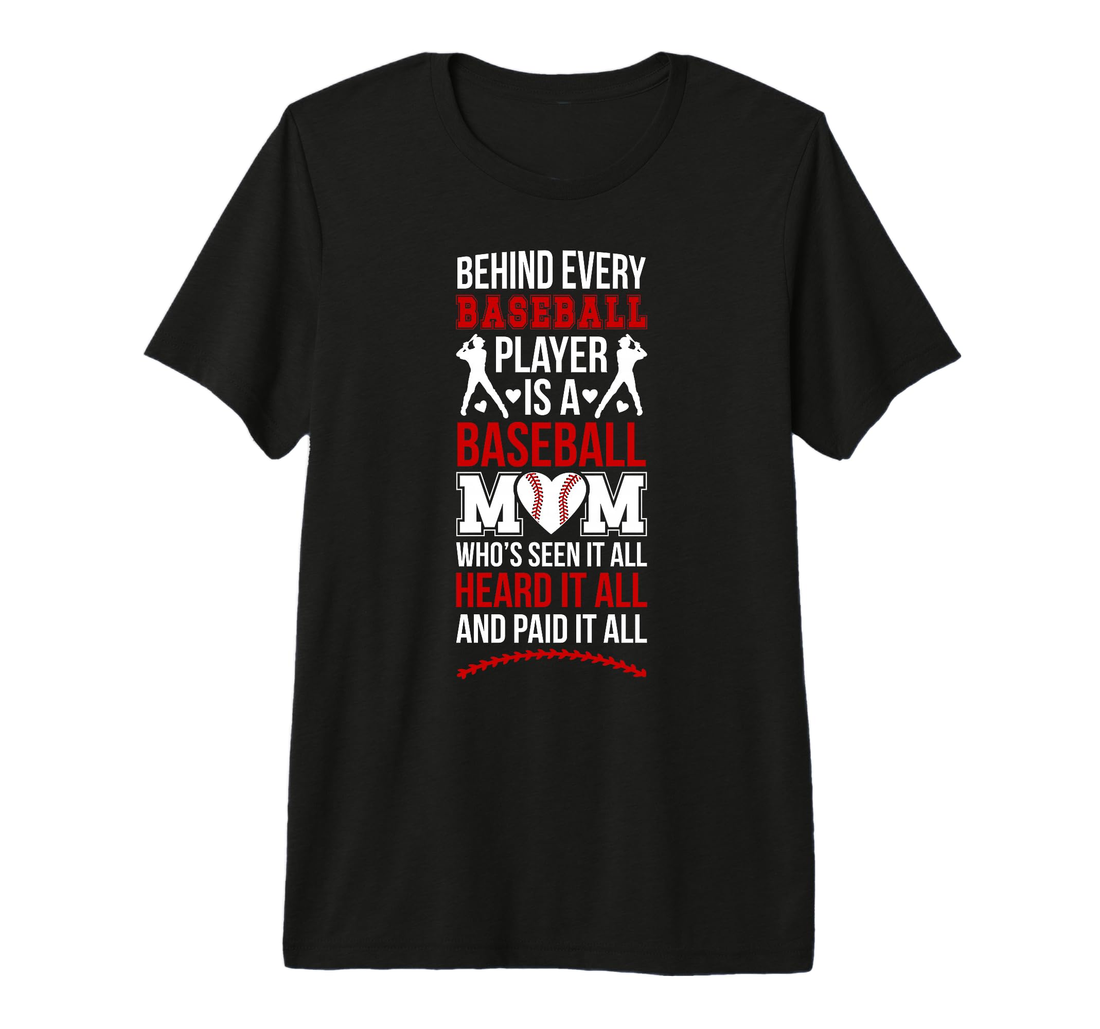 Funny Baseball Mom Baseball T-Shirt - Casual Everyday Wear for Adults - T-Shirt, Sweatshirt, Hoodie