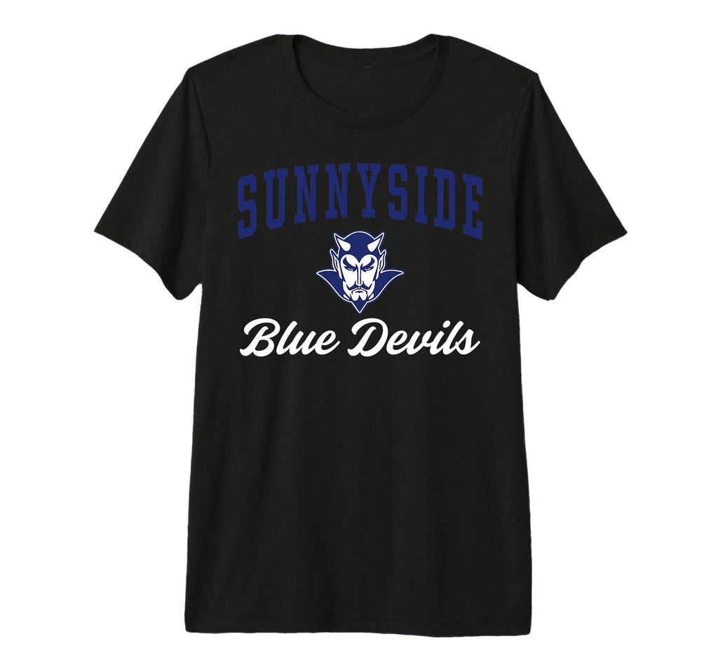 Sunnyside High School Blue Devils C3 T-Shirt - Minimalist Print for Adults - T-Shirt, Sweatshirt, Hoodie