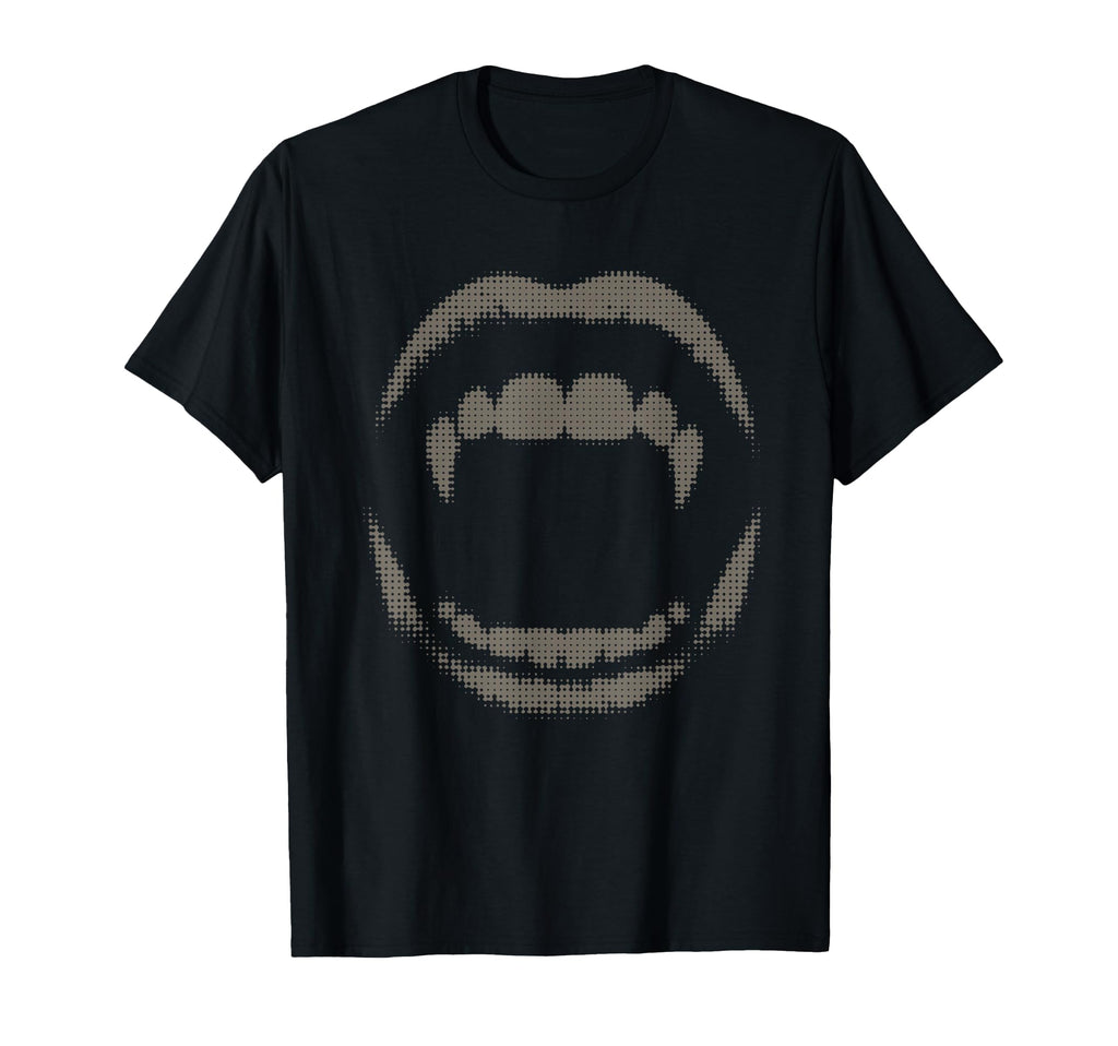 Vampire Fangs Y2K Grunge Emo T-Shirt - Custom Art Print Men Women - T-Shirt, Sweatshirt, Hoodie