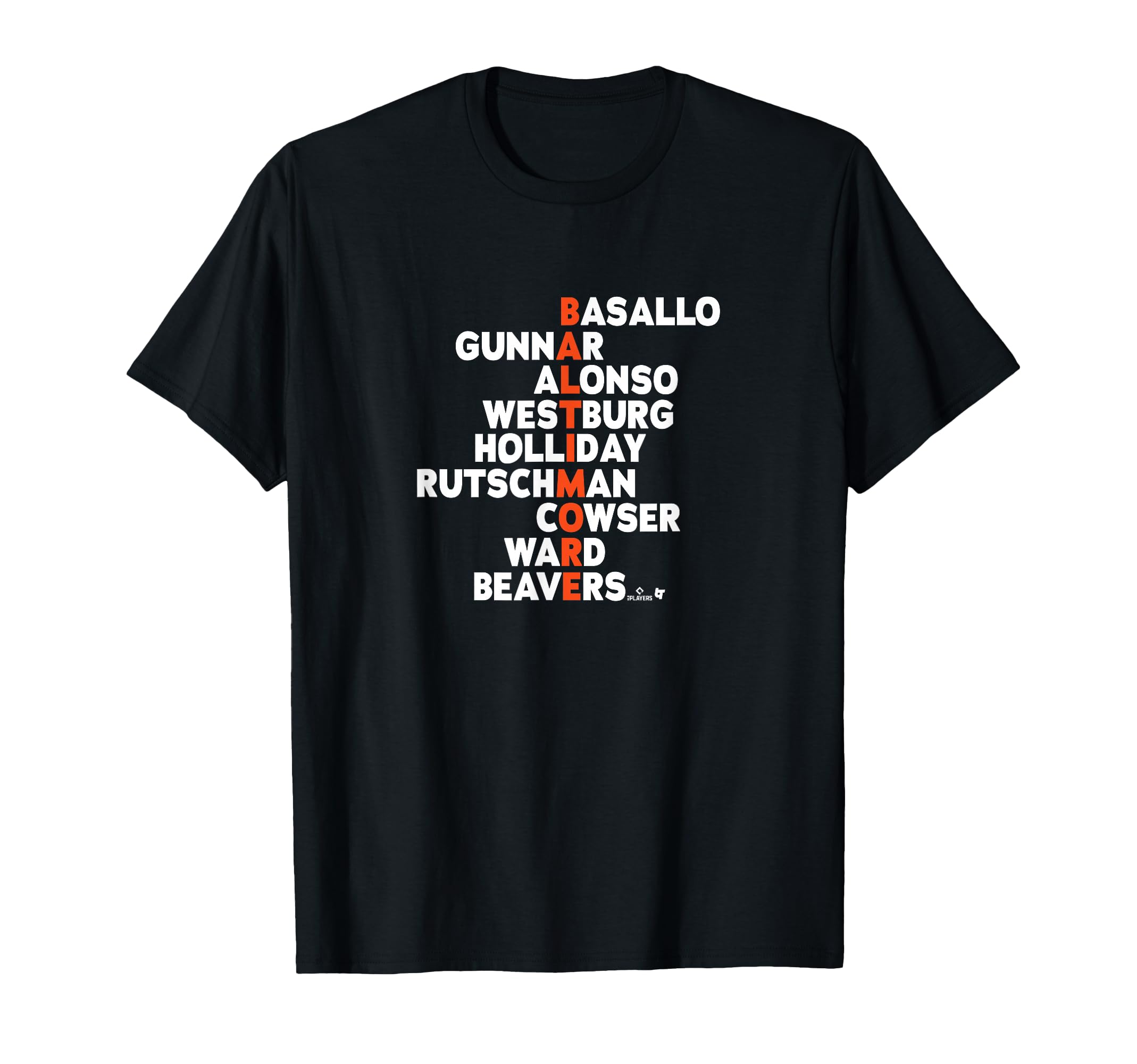 Baltimore Baseball Names 2026 T-Shirt - Unique Graphic for Adults - T-Shirt, Sweatshirt, Hoodie