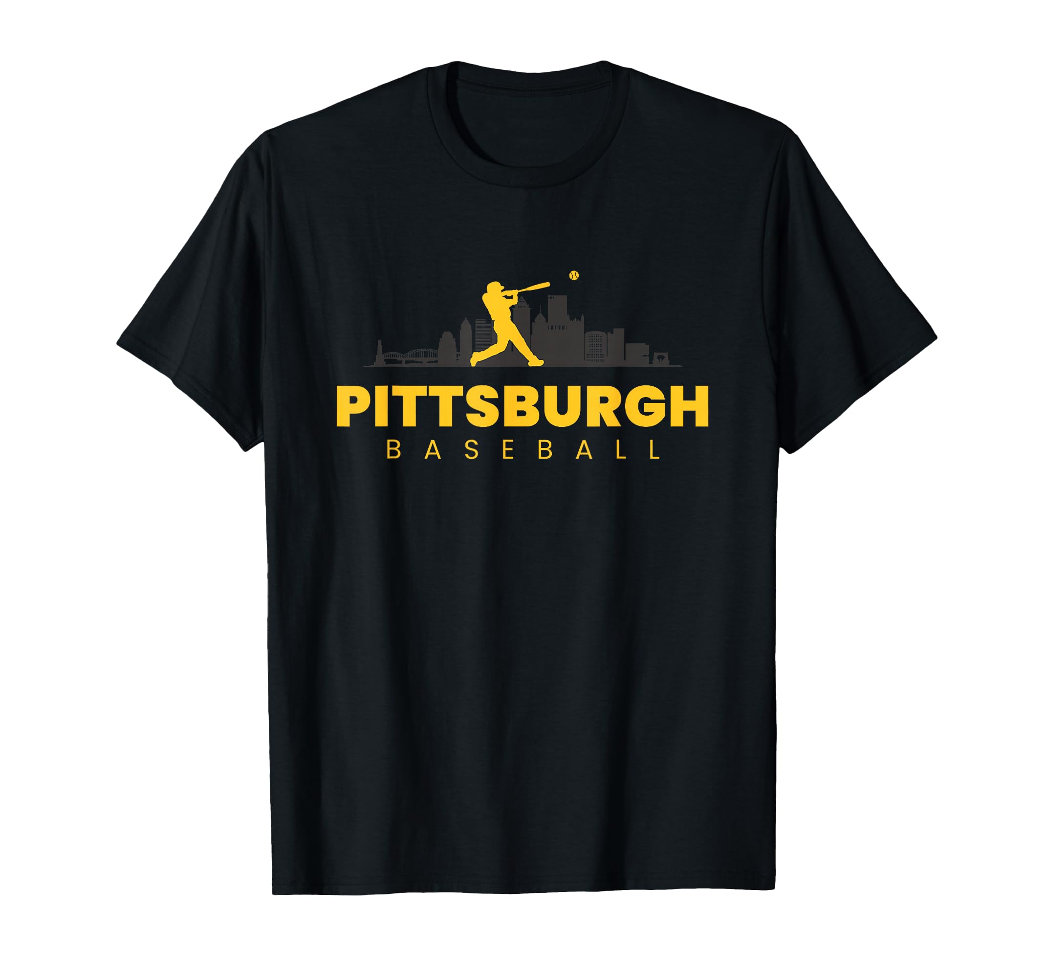 Pittsburgh Baseball Minimalist T-Shirt - Minimalist Print Men Women - T-Shirt, Sweatshirt, Hoodie