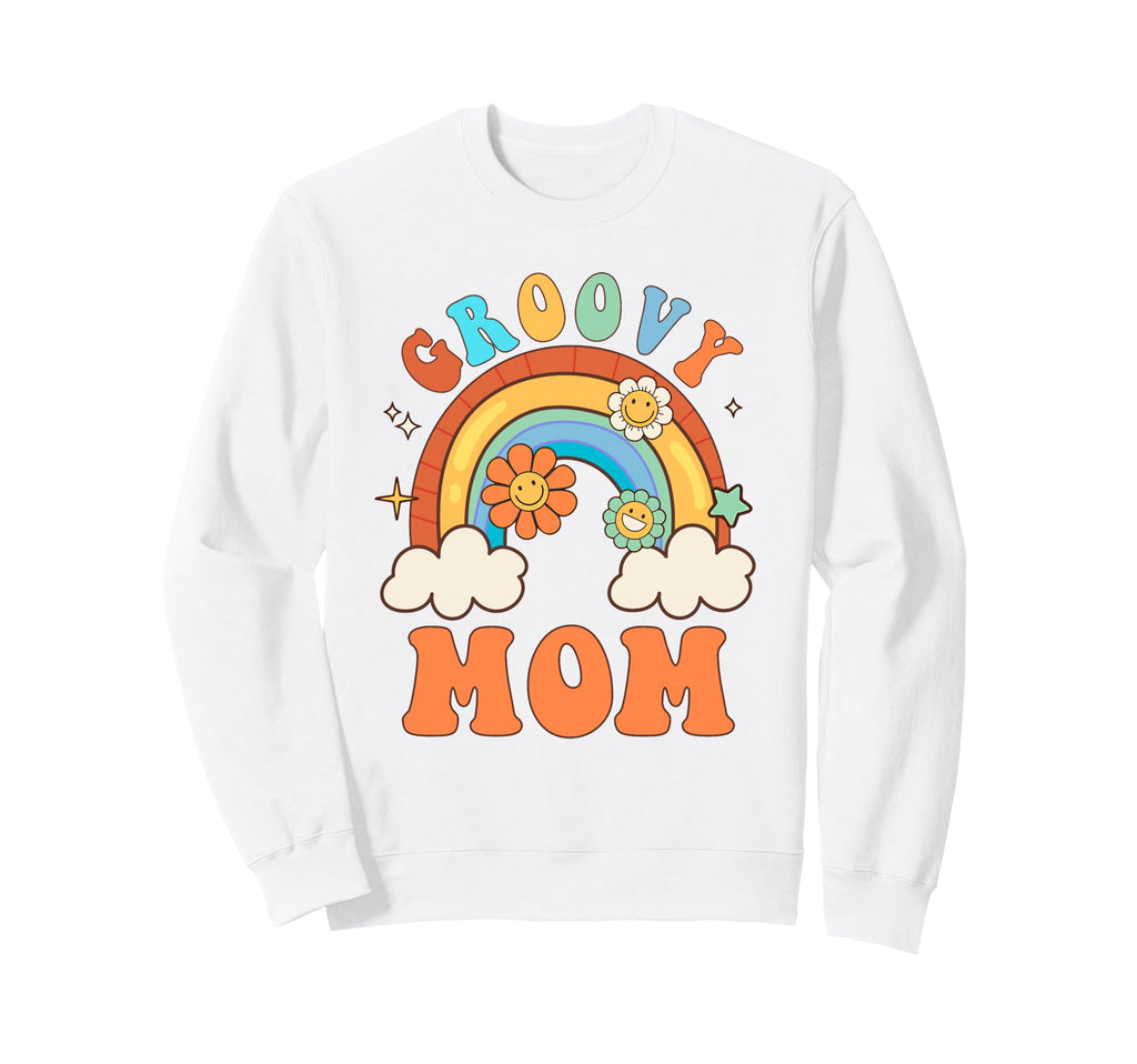 Groovy Flower Rainbow Birthday Sweatshirt - Streetwear Style Men Women - T-Shirt, Sweatshirt, Hoodie