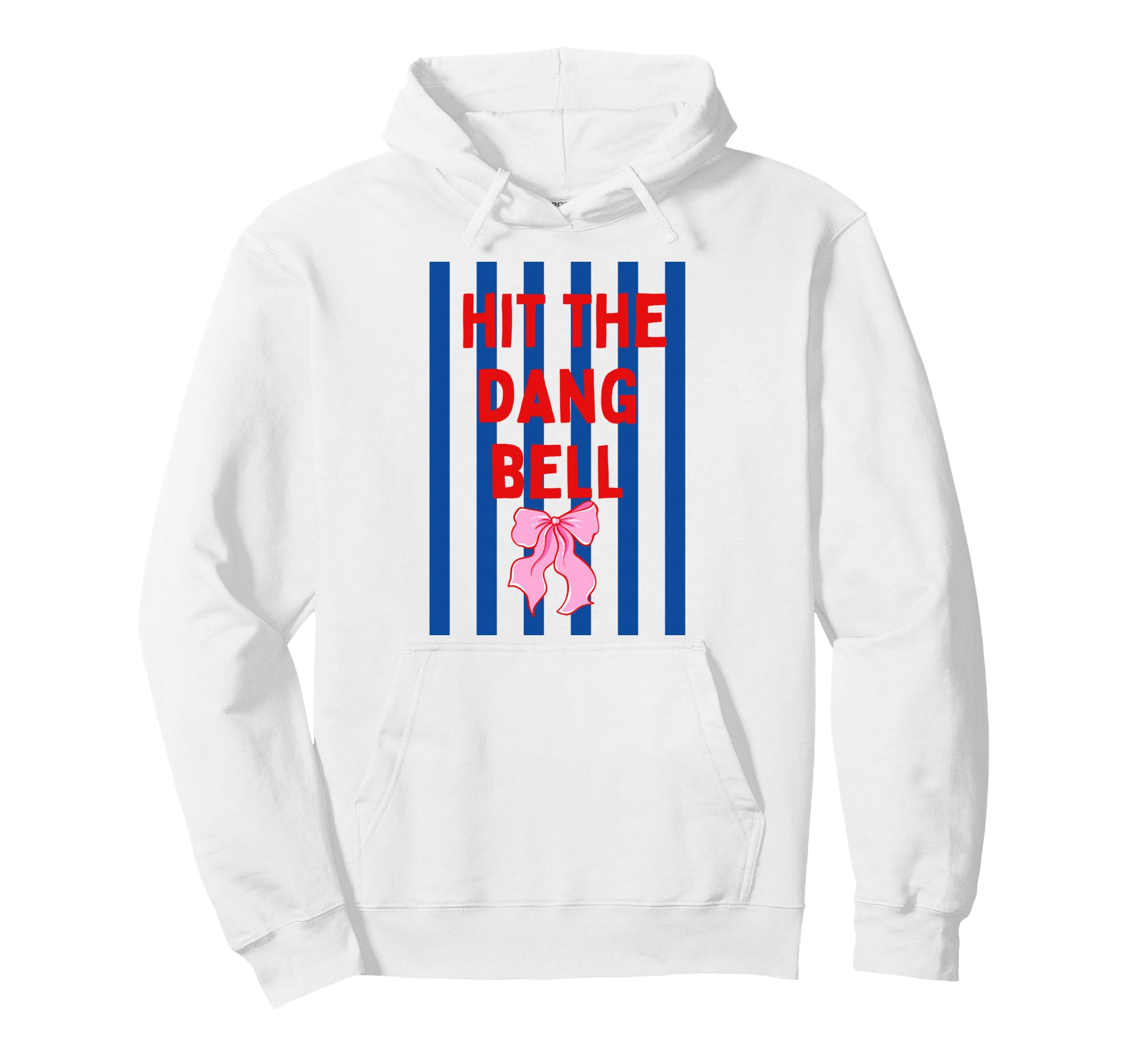 Striped Baseball Hit Dang Ball Bow Hoodie - Unique Graphic Men Women - T-Shirt, Sweatshirt, Hoodie