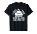 Baseball Assistant Coach Because Head T-Shirt - Unique Graphic for Adults - T-Shirt, Sweatshirt, Hoodie