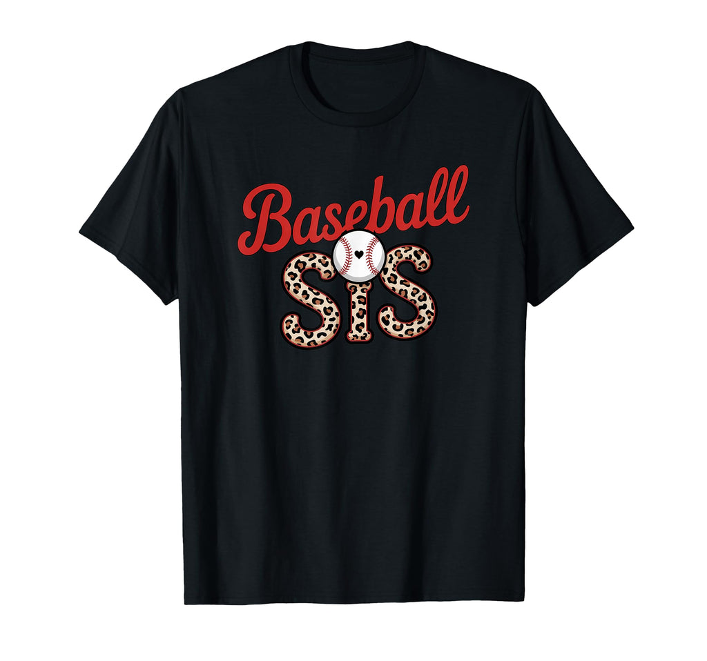 Leopard Baseball Sis Sport Lover T-Shirt - Custom Art Print Men Women - T-Shirt, Sweatshirt, Hoodie