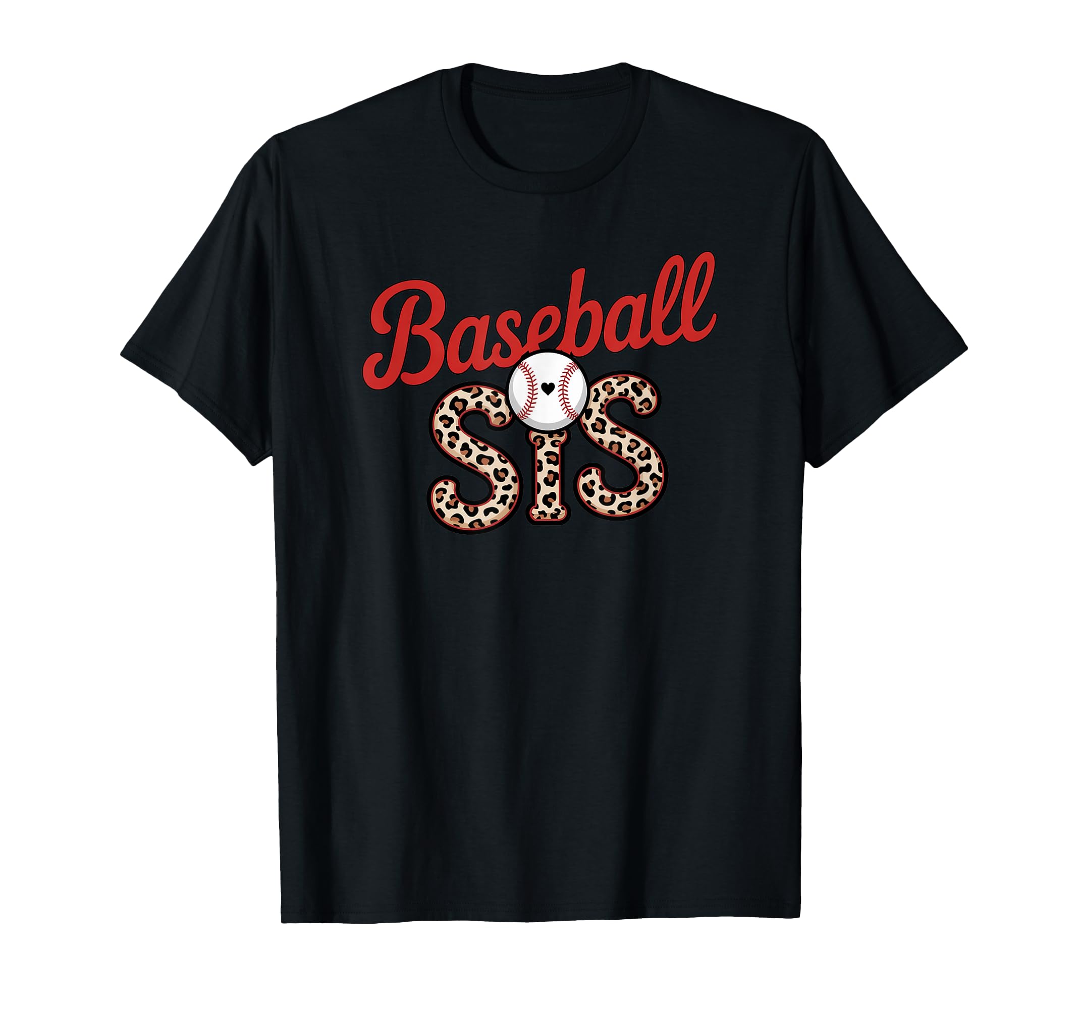 Leopard Baseball Sis Sport Lover T-Shirt - Custom Art Print Men Women - T-Shirt, Sweatshirt, Hoodie