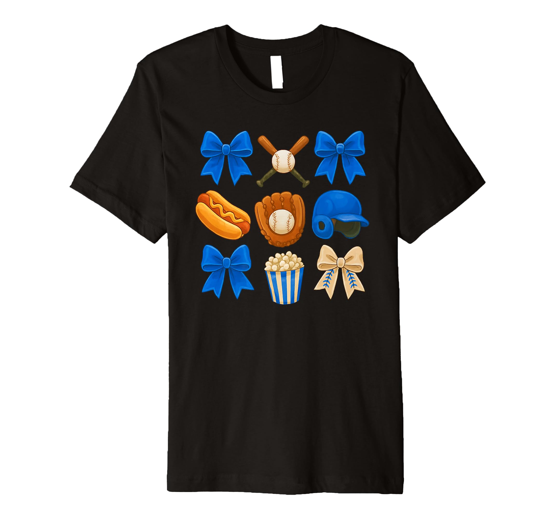 Coquette Bow Baseball Game Day T-Shirt - Aesthetic Graphic for Adults - T-Shirt, Sweatshirt, Hoodie