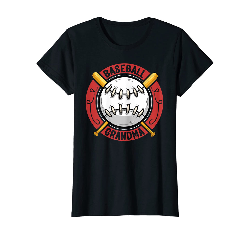 Womens Baseball Grandma Funny Baseball T-Shirt - Custom Art Print Unisex - T-Shirt, Sweatshirt, Hoodie