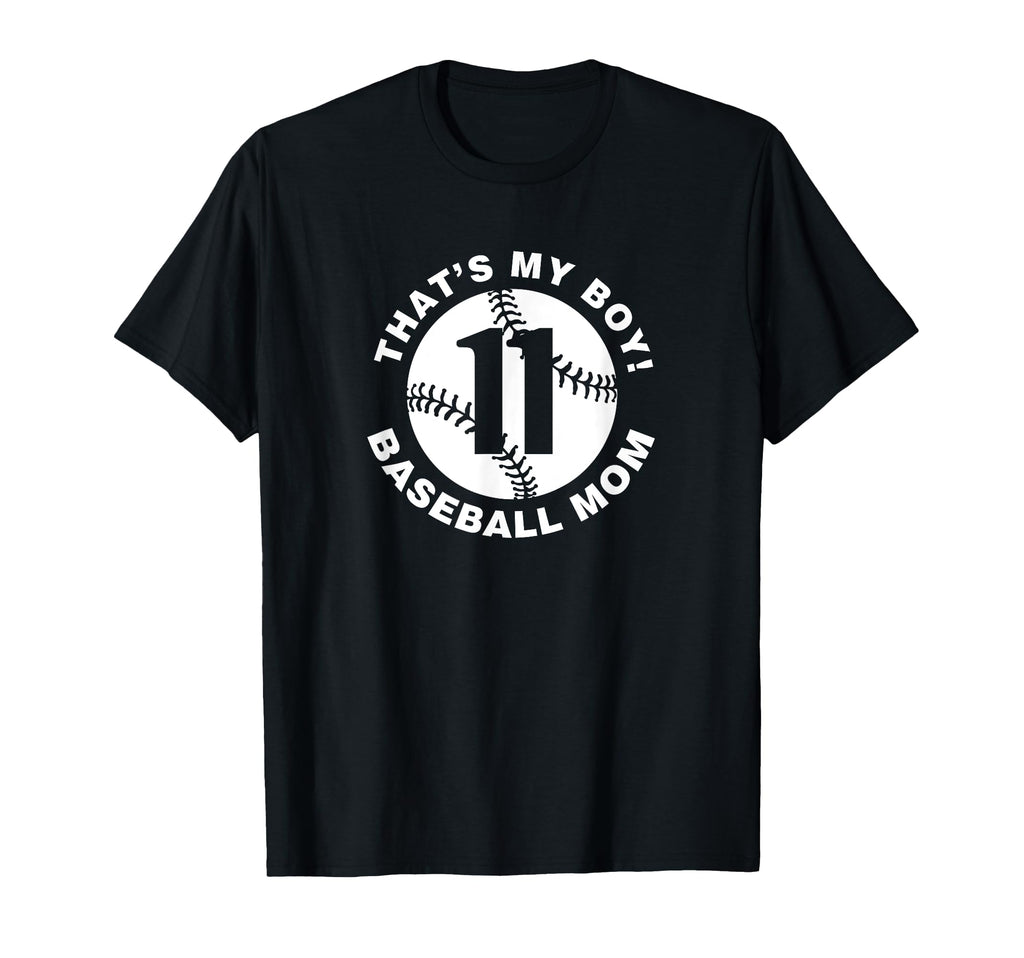 Baseball Mom 11 Favorite Player T-Shirt - Minimalist Print Men Women - T-Shirt, Sweatshirt, Hoodie