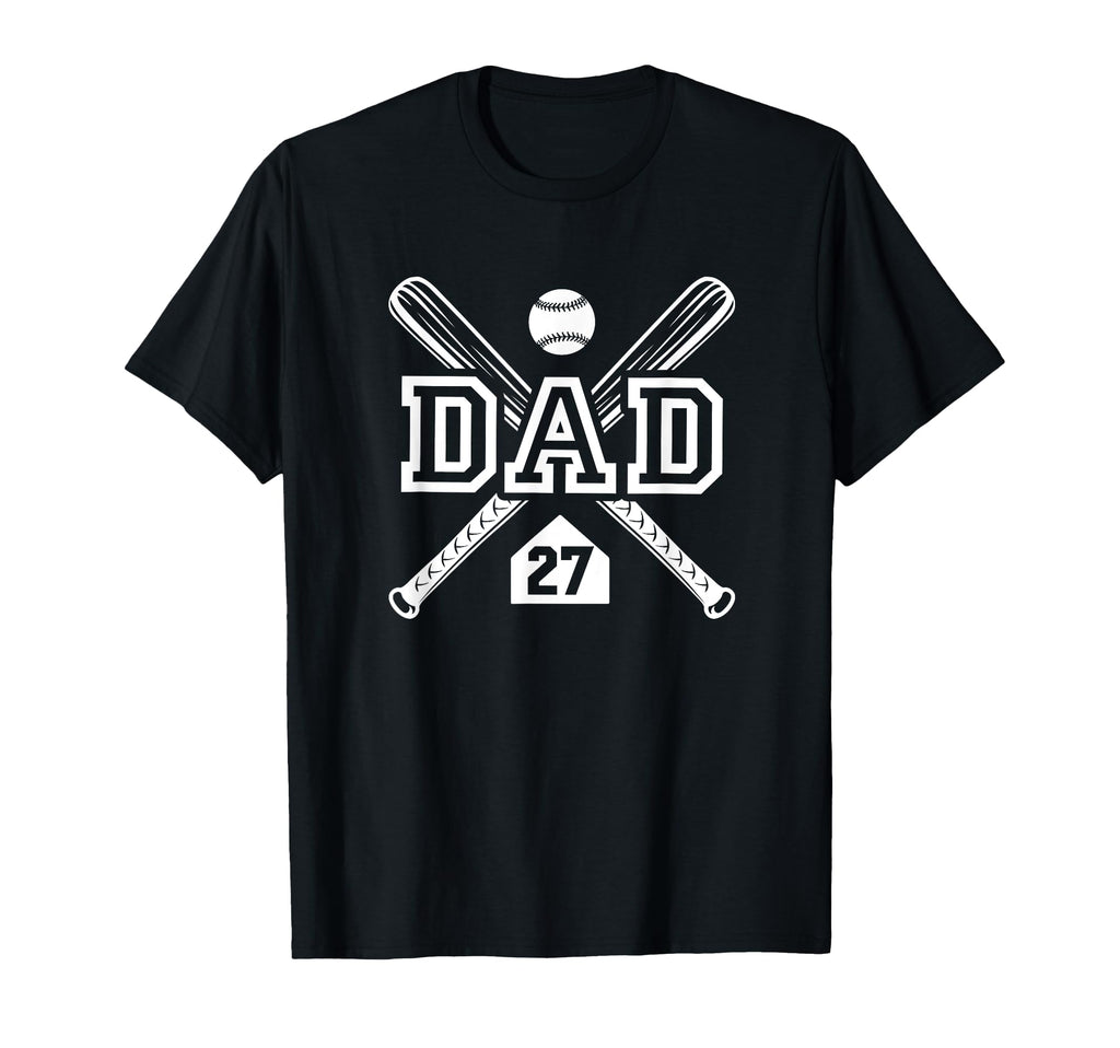 Baseball Dad Softball Dad 27 Jersey T-Shirt - Minimalist Print for Adults - T-Shirt, Sweatshirt, Hoodie