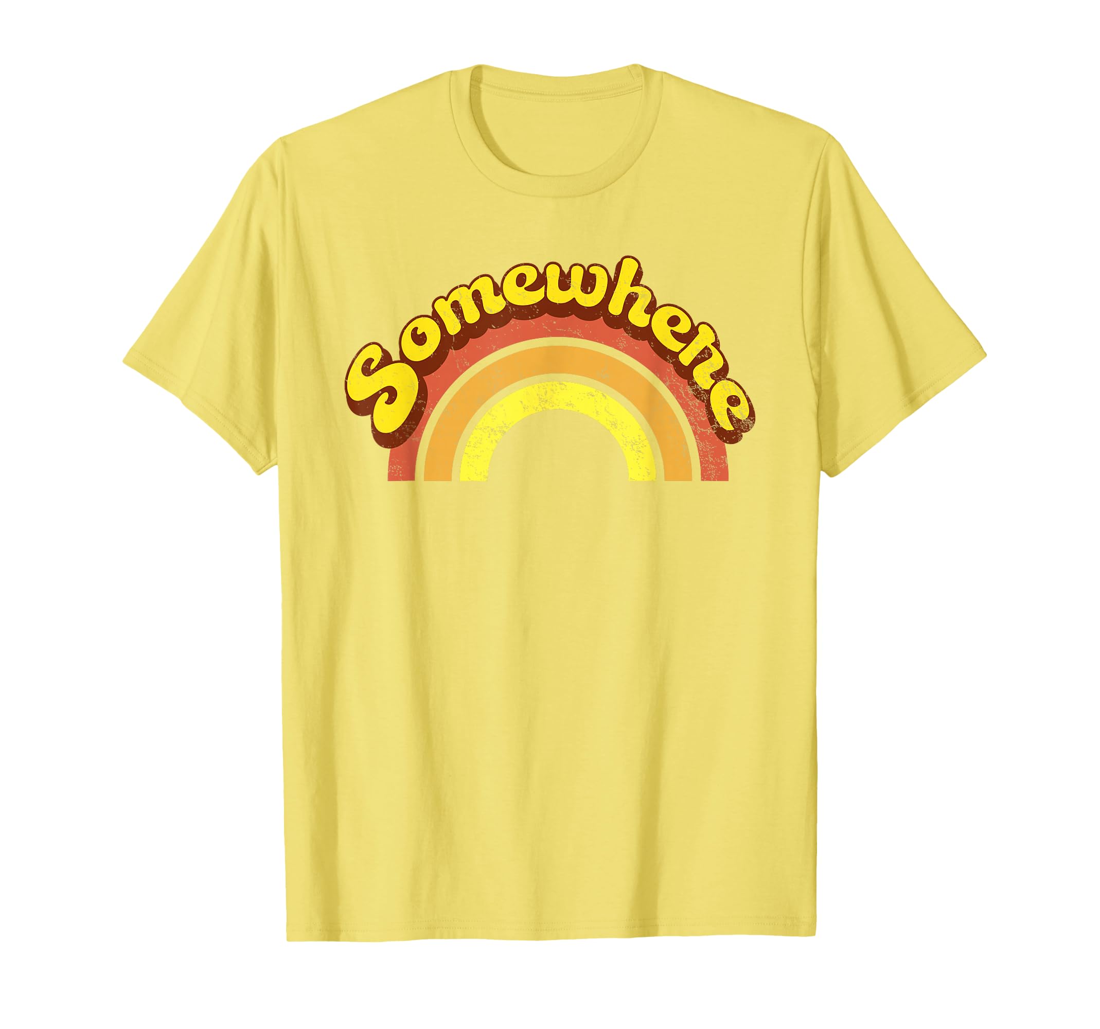 Funny Somewhere Over Rainbow Hippy T-Shirt - Casual Everyday Wear Unisex - T-Shirt, Sweatshirt, Hoodie